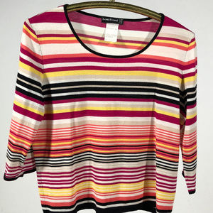 Louis Féraud Striped Top Size 16